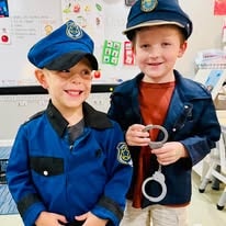 Children in community at Christian Roots Academy